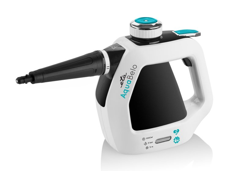 Handdampfreiniger Aquabelo 126490000 Omega ETA 1000W 3bar weiß/schwarz