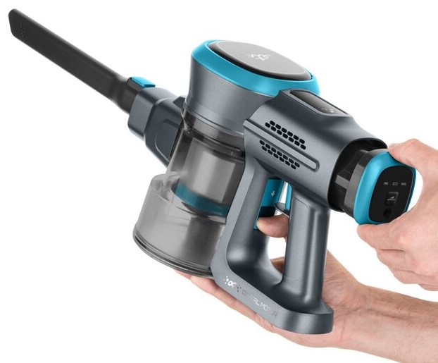 Hand- u.Akkustaubsauger Fenix 2in1 ETA/Omega 24,2V mit LED Beleuchtung grau-blau