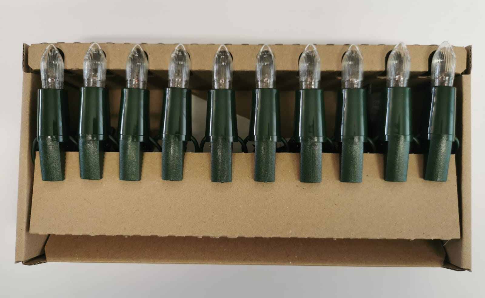 Schwibbogenkette 10 Spitzkerzen 96611, 12cm Kerzenabstand