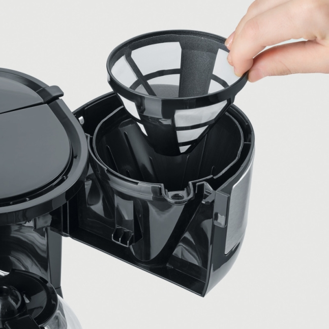 Kaffeemaschine Severin KA4808 Edelstahl-gebürstet schwarz