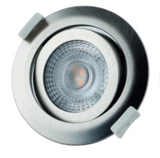 LED Einbauleuchte 5W 230V 81-3134 eisen-gebürstet 3000K 380lm Tiefe 30mm PLANOII
