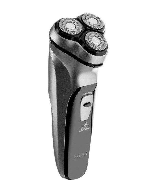 Rasierer CHARLIE schwarz Li-ion Akku 3,7V Dreiköpfe-Rasiersystem