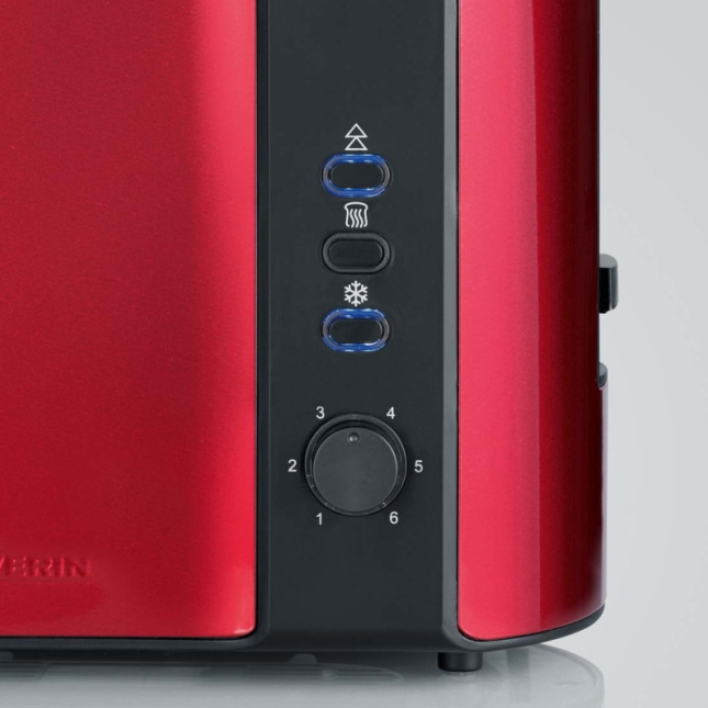Toaster Severin AT2217 schwarz/rot metallic