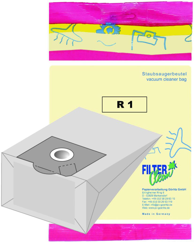 Staubsaugerbeutel R1 Papierfilter Rowenta